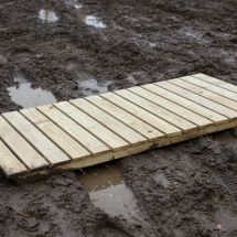 Gångbro, Byggplatsplank, Gångväg